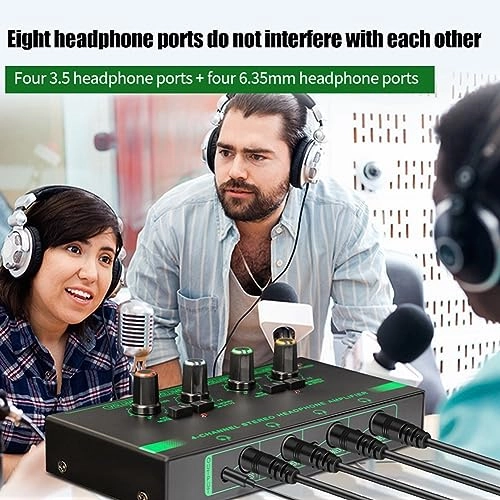Headphone Volume Amplifiers - 4 Channels Multiple headphone outputs