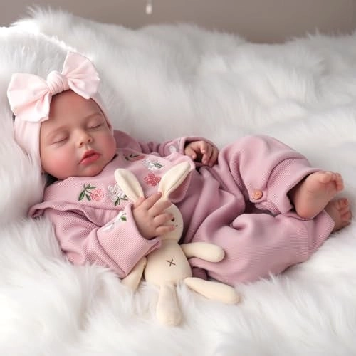 Reborn Baby Doll - 20 Inch Vinyl Newborn Girl Ages 3+ Gift Box