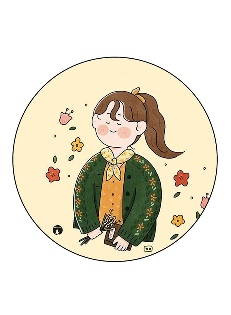 Girl Printed Mouse Pad