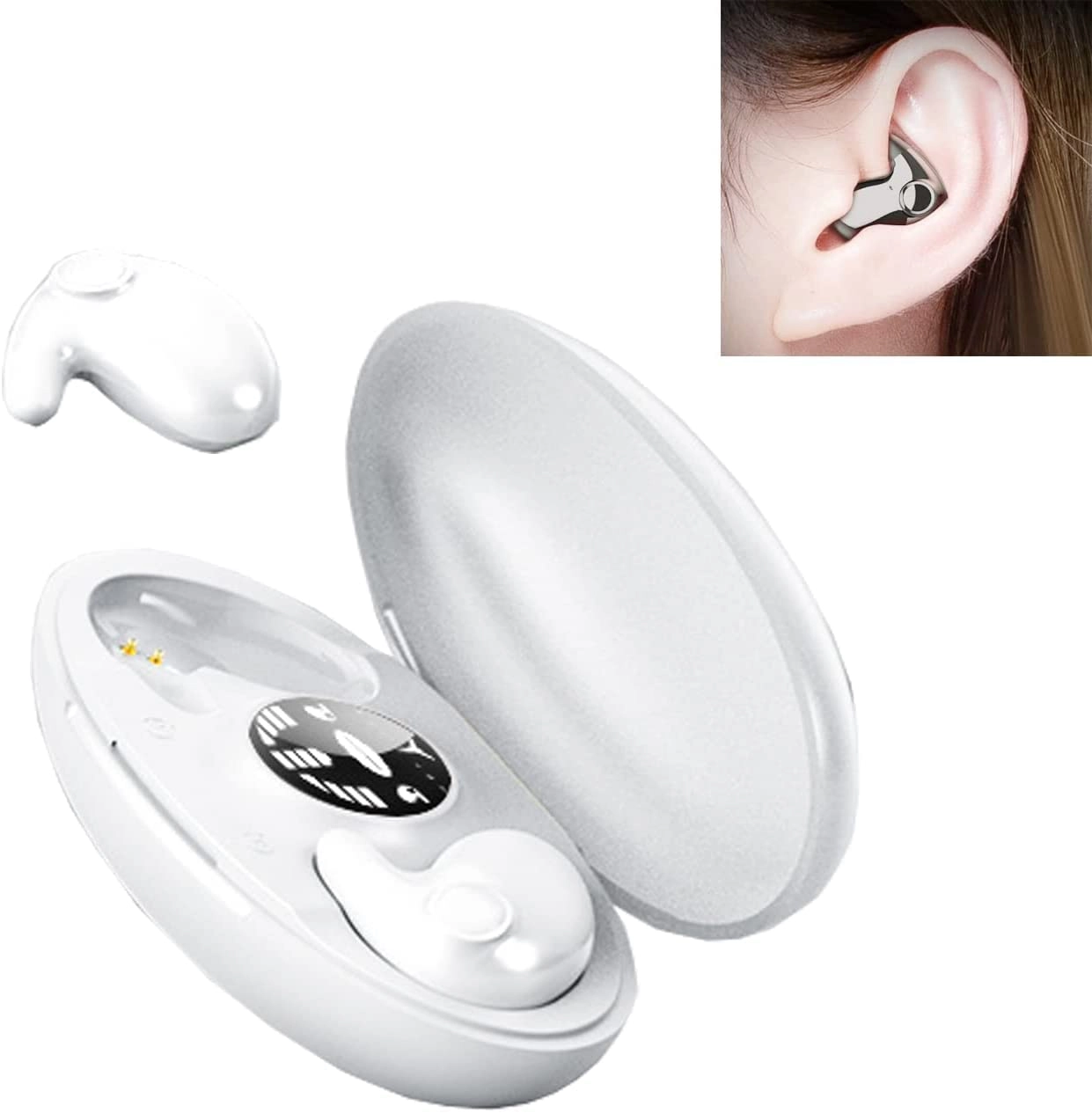 Lcmei Invisible Wireless Sleep Headphones Wireless Earbud