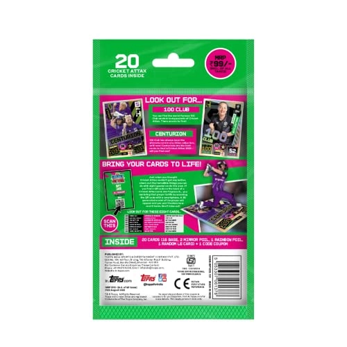 Cricket Attax The Hundred 2022 Edition - English 20pcs