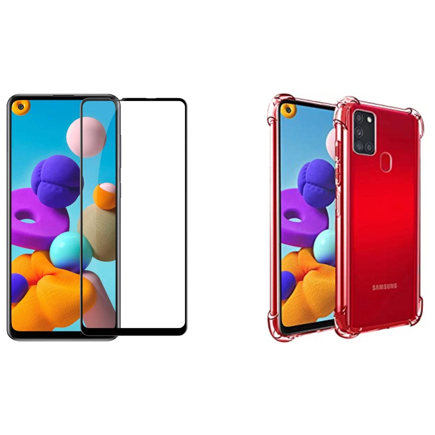 glassology Clear Tempered Glass Screen Protector for Galaxy A21s