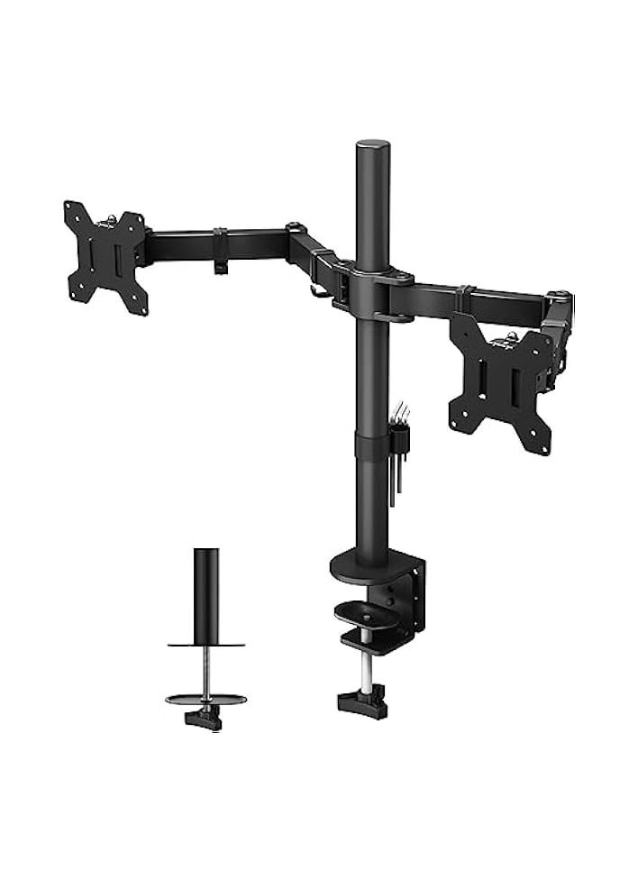 Dual LCD Monitor Desk Mount Stand - 2 27in