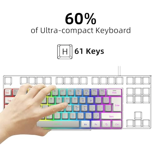 60% Wired Gaming Keyboard - USB-A
