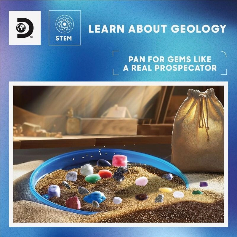 Classic Gemstone Panning Kit Geology - 6 years+ 24 pieces