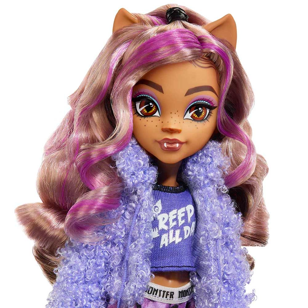Clawdeen Wolf Doll - Creepover Party Pet Dog Crescent Ages 4+