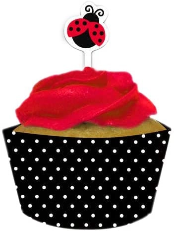 Party Zone Ladybug Fancy Cupcake Wrappers