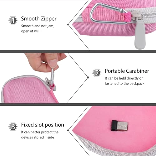 Hard Case Replacement for MX Master 3 / 3S - Pink Hard EVA