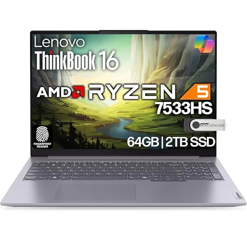 Thinkbook 16 G7 - 16'' Ryzen 5 7533HS 64GB DDR5 2TB NVMe