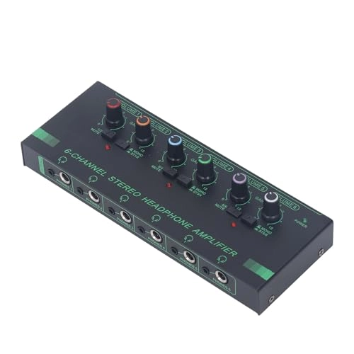 Headphone Amplifier - 6 Channel 12 Output Jacks