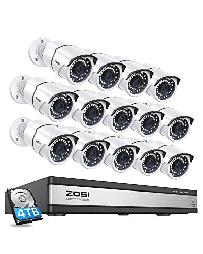 PoE Security Cameras System - 14pcs 16CH 5MP