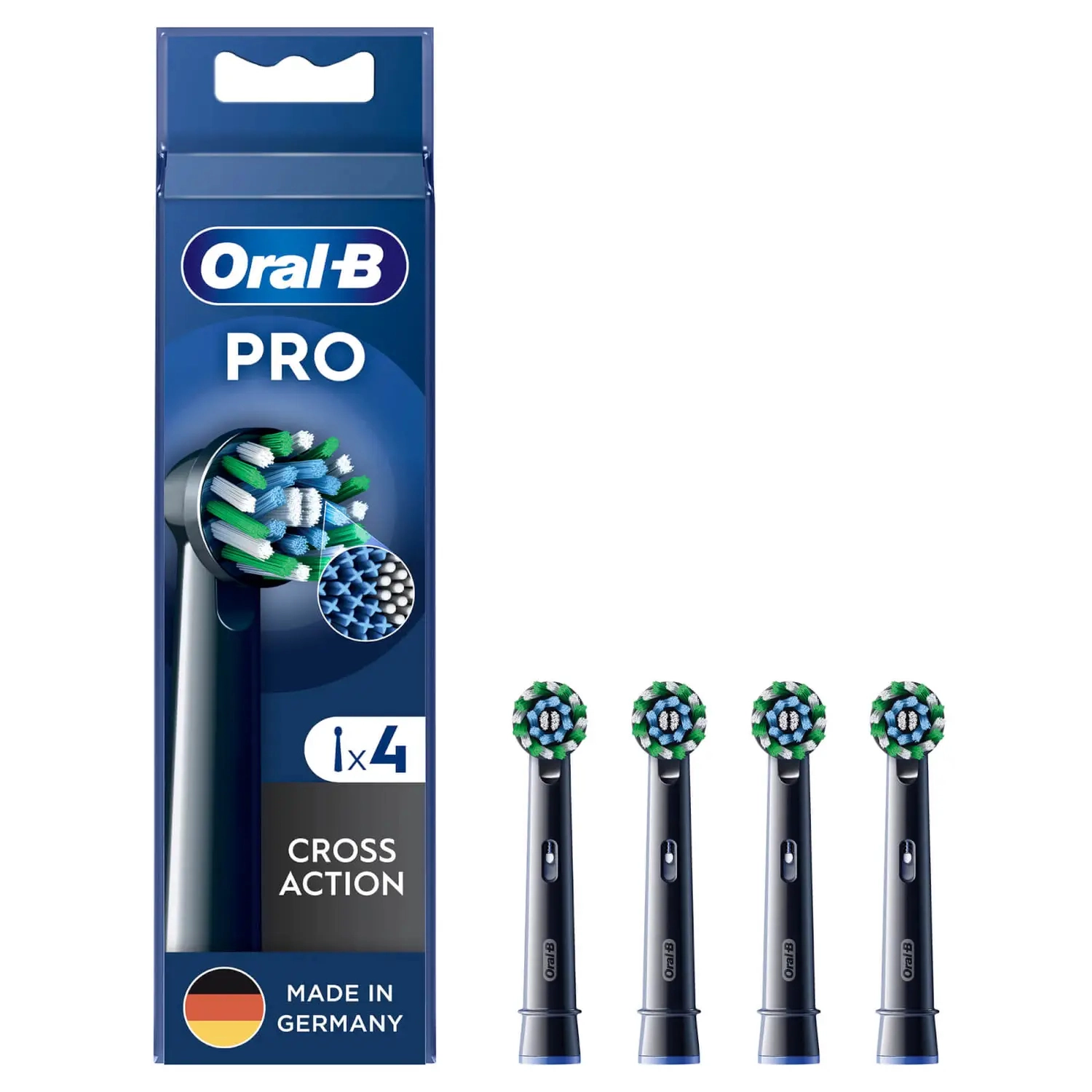 Oral-B CrossAction - 4 piece(s) Black