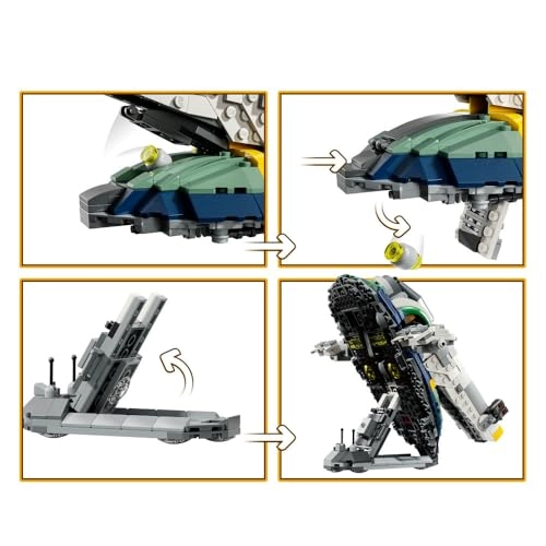 Star Wars LEGO Jango Fett's Starship - Play & Display 3 Minifigures