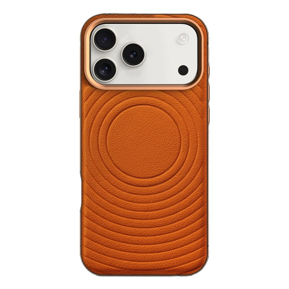 LEVELO Spirale Case Leather Texture with MagSafe for Apple iPhone 17 Pro