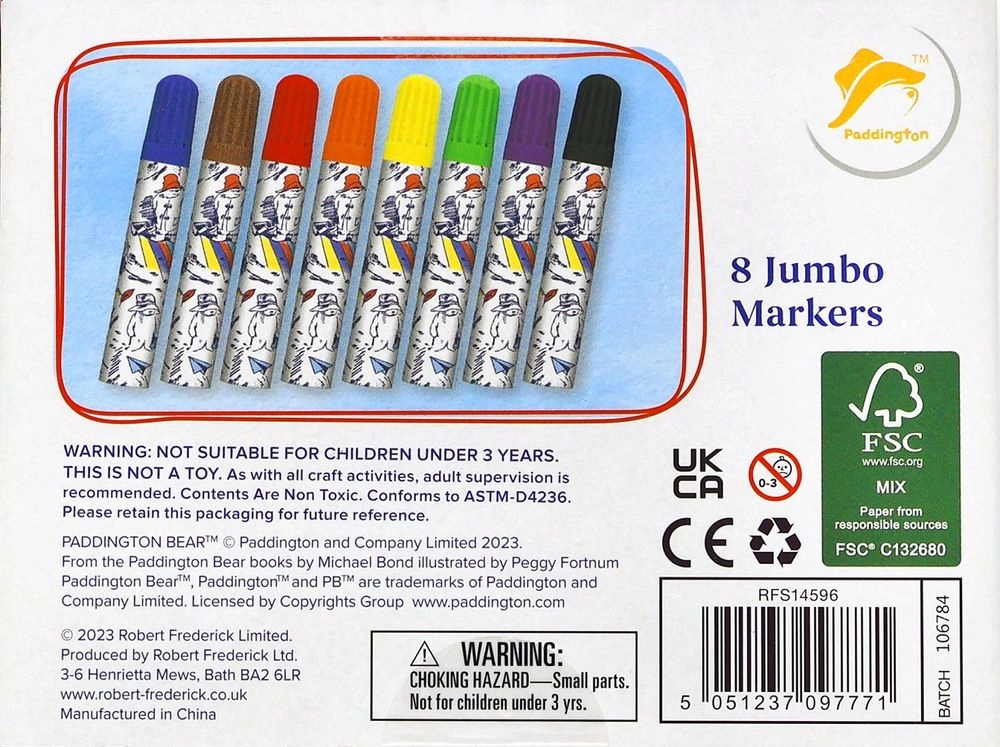 Jumbo Markers - 8 colours