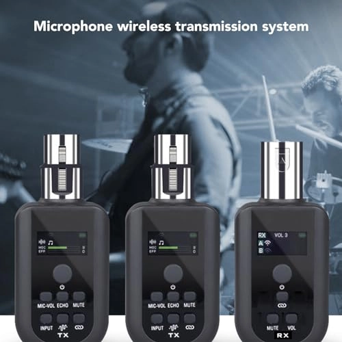 Wireless UHF XLR Transmitter and Receiver - 2.4GHz