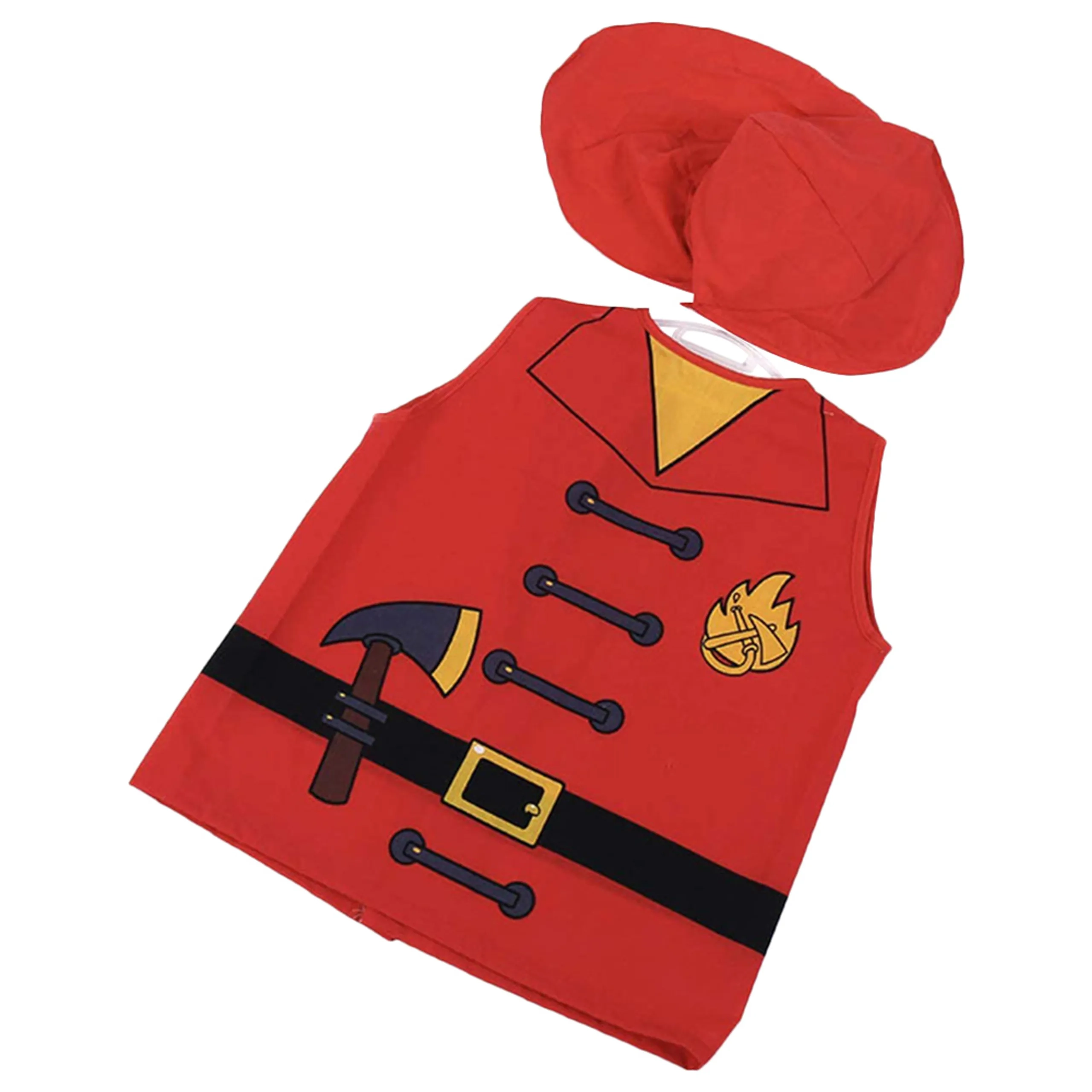 BrainGiggles Fireman Costume - Fireman 1 piece Suitable for 3 to 8 years One size