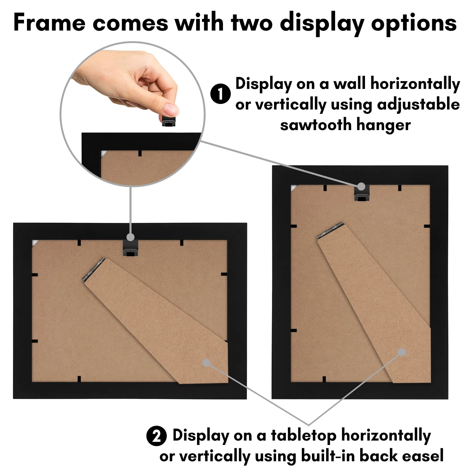 Hinged Picture Frame - 5x7 Two Displays