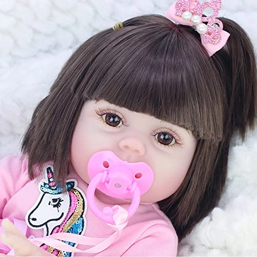 Reborn Baby Doll - 22 Inch Vinyl Brown Eyes