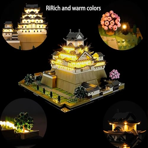 Led Lighting Kit for Himeji Castle - Compatible with 21060 Remote control
