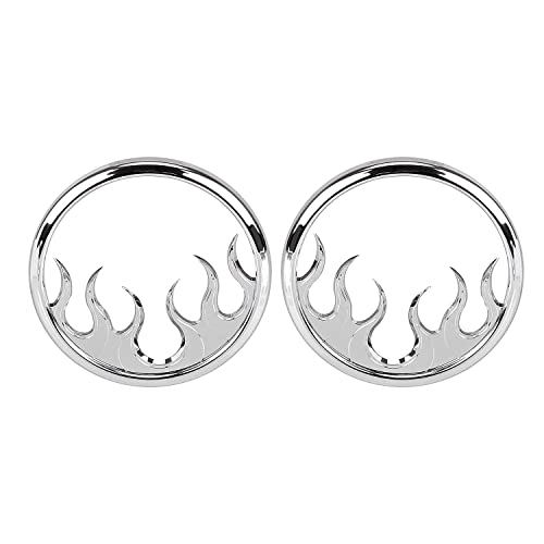 Flame Speaker Grill Cover - 1 Pair