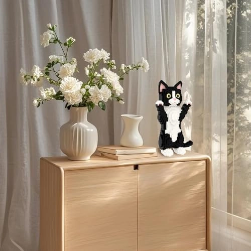 Micro Cat Building Blocks Toy Set - Devon Rex Cat 1227 pcs