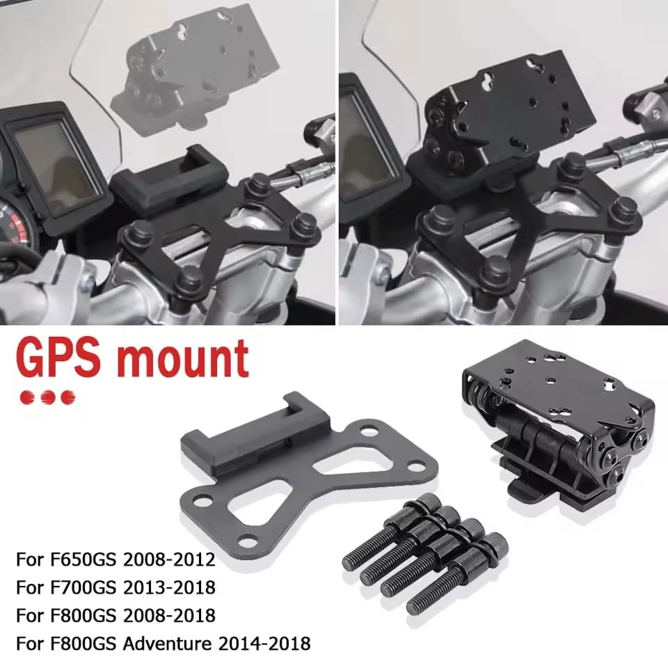 Handlebar Risers Mobile Phone Bracket - BMW F650GS F700GS F800GS