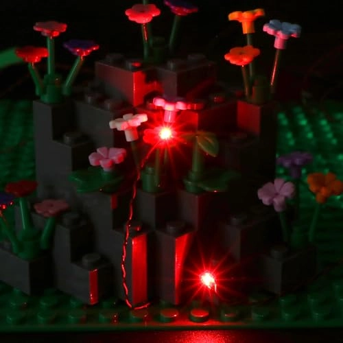 14 Mini LED 1 x 1 Building Block Lighting Set - Red light USB