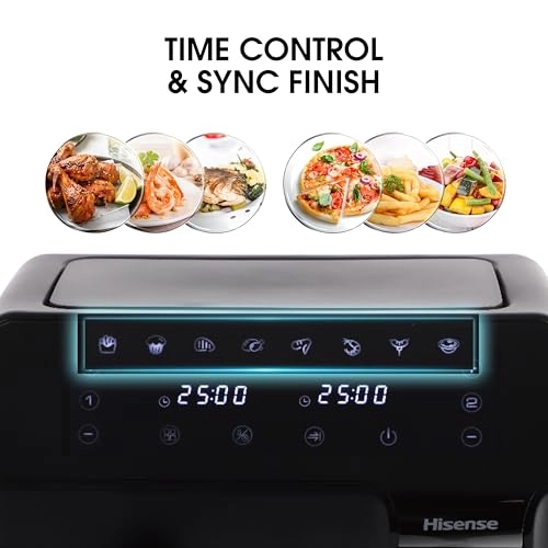 Air Fryer H09AFBK2S5 - Dual Cooking Zone; 8 Preset Programs; 360° Circulation
