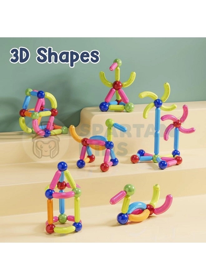 Magnetic Building Sticks - Educational for 3+ Years Old