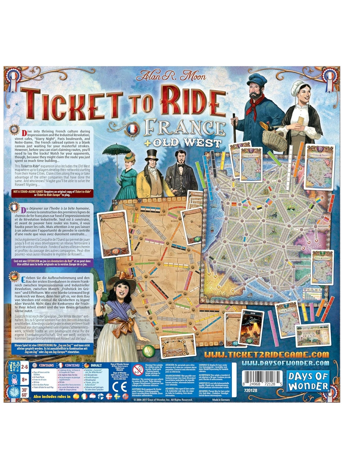Ticket To Ride: Vol 6: France & Old West Expansion