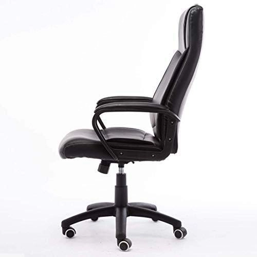 Desk Chair - PU Leather Brown High Back