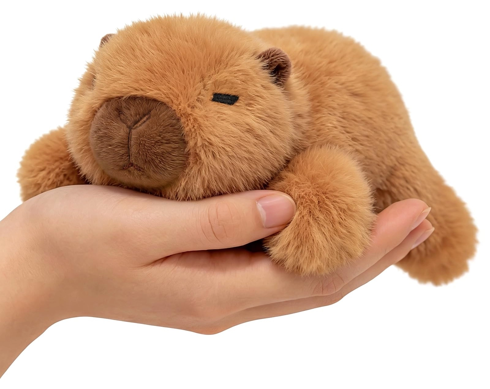 Peach Cat Capybara - 18 cm