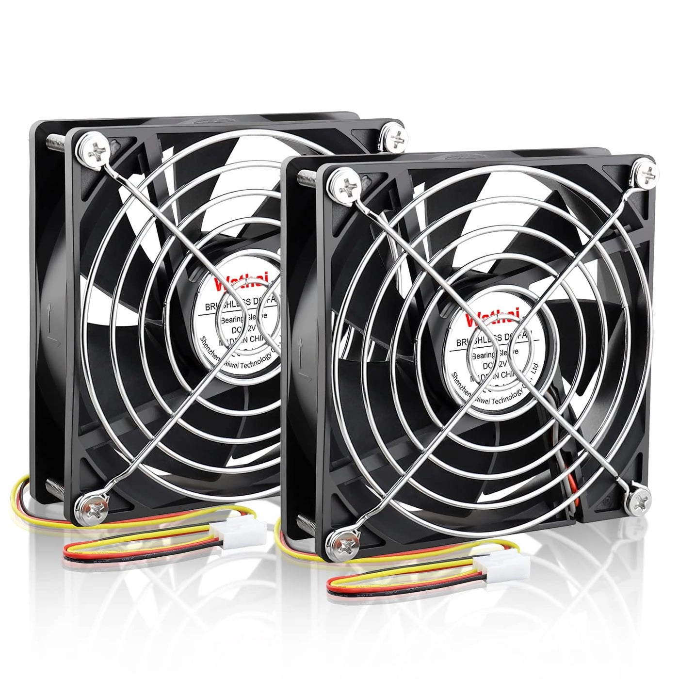 Brushless Exhaust Fan - 2 PCS 92mm