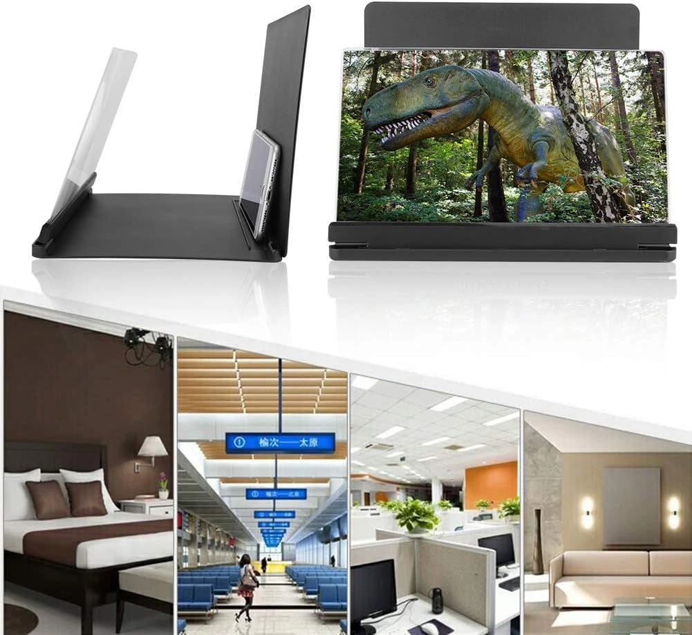 Foldable Phone Screen Magnifier - Adjustable 3D