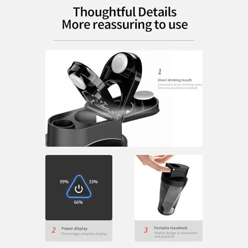 Portable USB Rechargeable Juicer Blenders - 360W 700ml