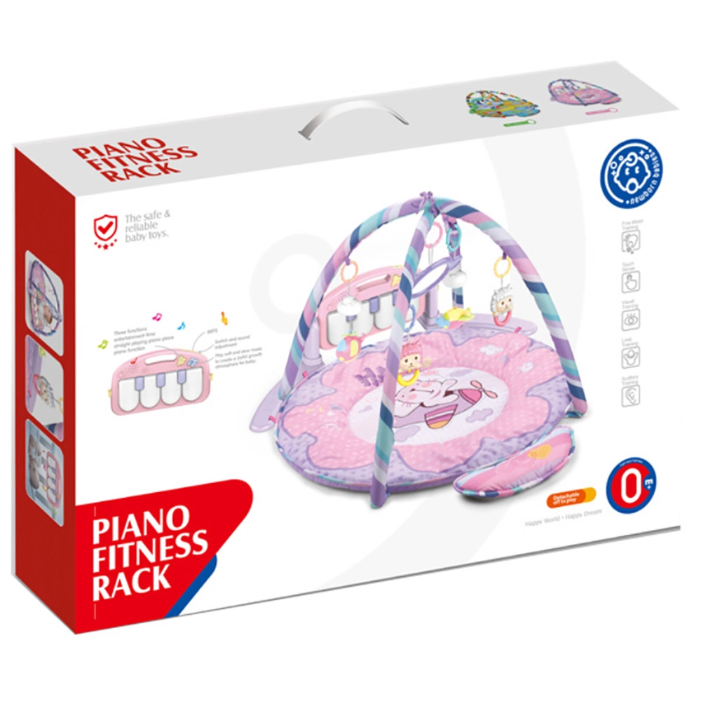 Baby Play Gym Piano Mat - Pink Newborn up to 12 months