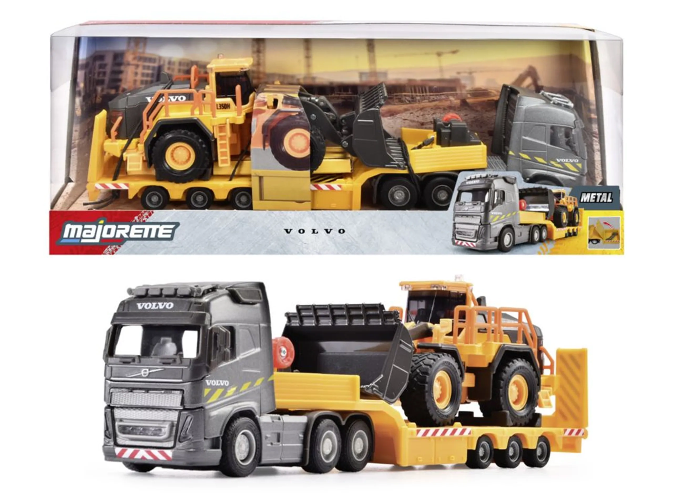 Majorette Volvo FH16 Truck - 35 cm + Wheel Loader