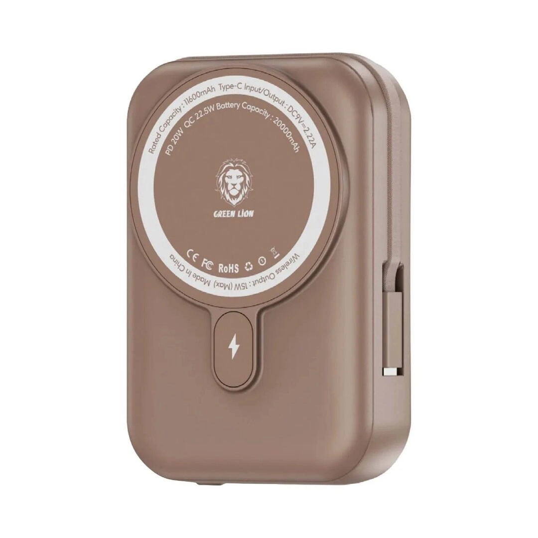 GREEN LION Monaco MagFit - 2000 mAh MagSafe Compatibility