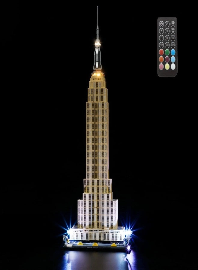 GEAMENT LED Light Kit - Remote Control Compatible with Lego Empire State Building 21046