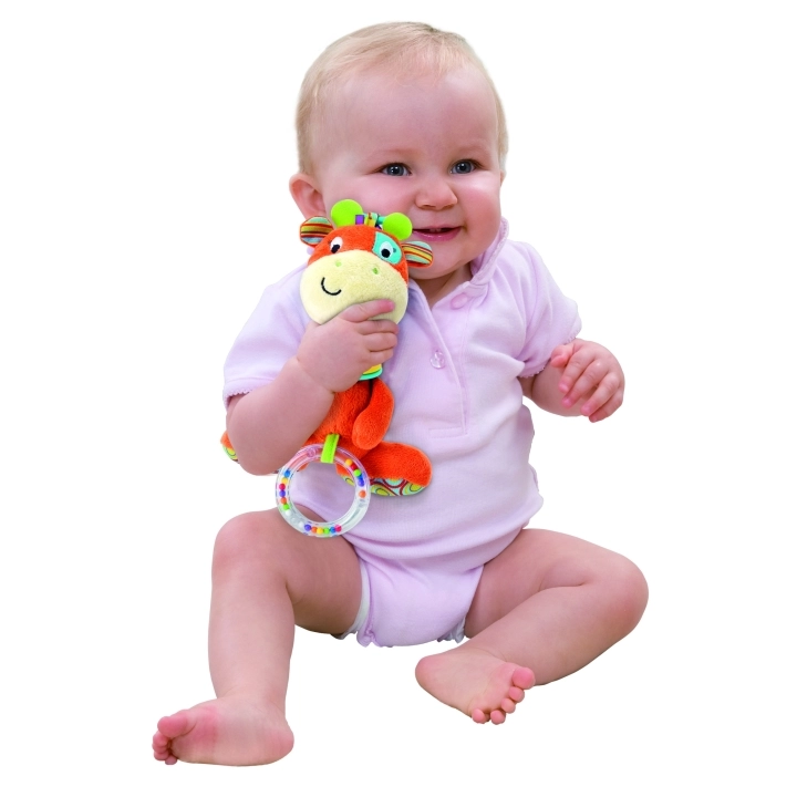 Little Pals Patch The Giraffe Rattle With Rings - 0 month(s)