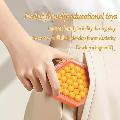 Pocket Puzzle Beads - 500 Puzzles Brain Teaser