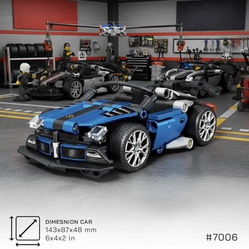 Technic Motorcycle and Car Model Kit - 1 pcs for ages 14+