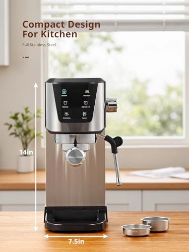 CM5104US - LED Touchscreen Americano & Milk Frothing
