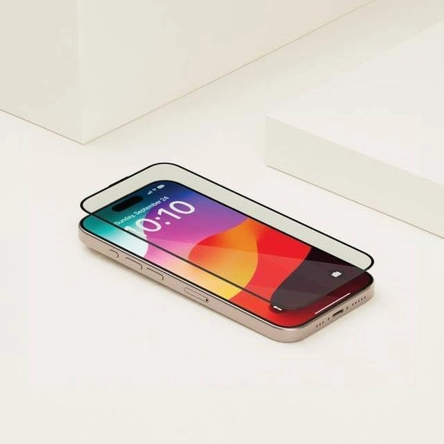 Soft Edge Full Screen Glass Screen Protector for iPhone 15