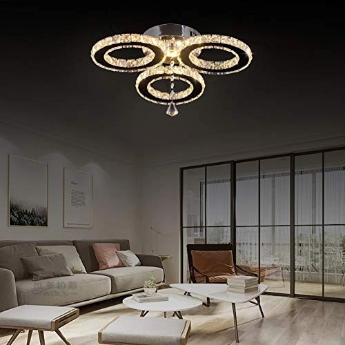 Crystal Ring Chandelier - Cool White (6000K-6500K)