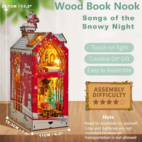 DIY Book Nook Kit - Miniature Dollhouse LED