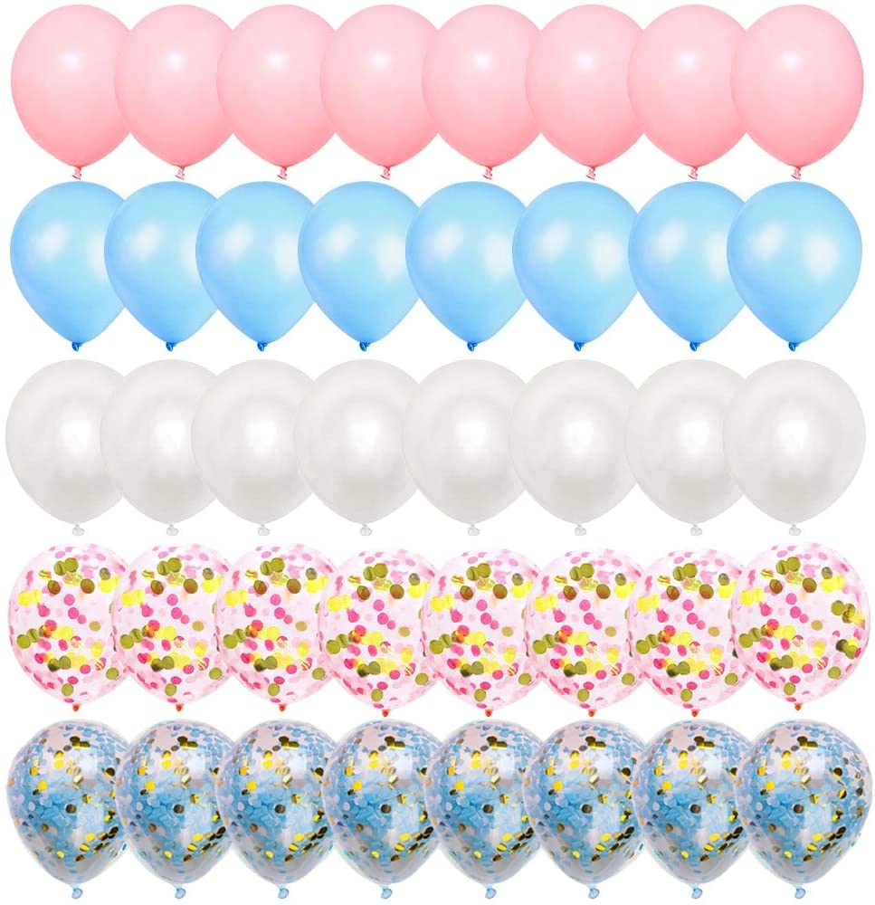 Party Time Trading LLC Gender Reveal Party Balloons - 50 pcs