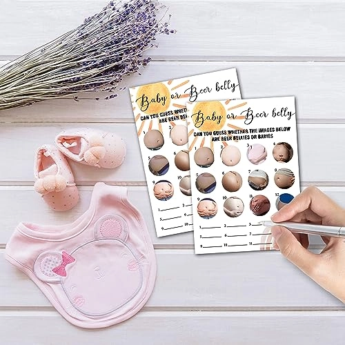 Boho Rainbow Oh Baby True or False Baby Shower Games - 25 cards 1 answer card