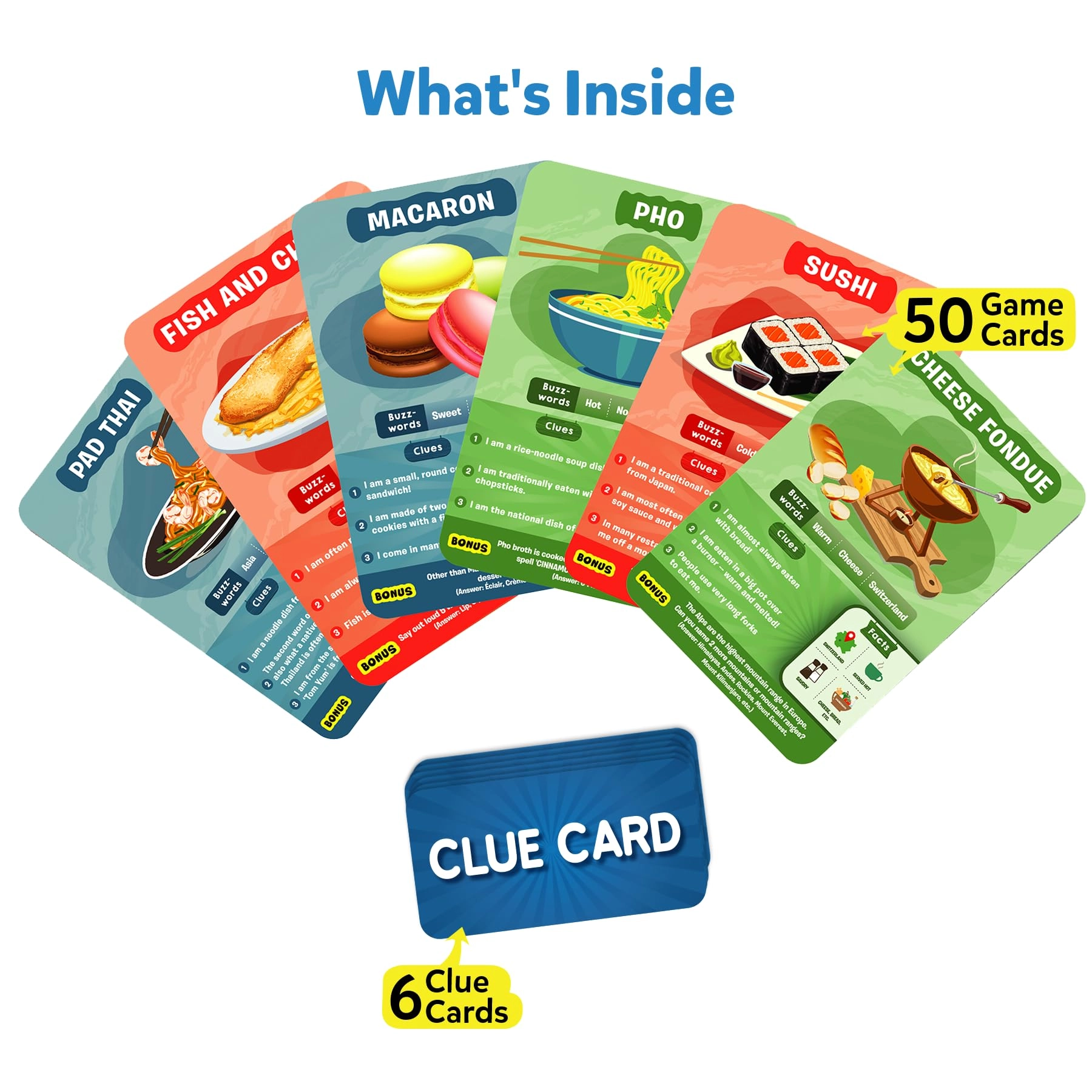 Guess in 10: Foods Around the World - Card Game